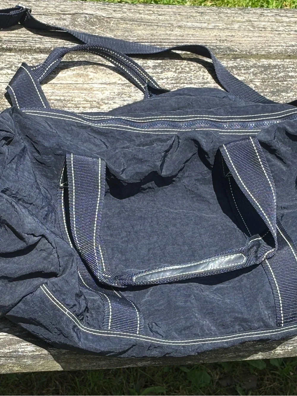 Christian Dior Fahrenheit Navy Blue Durable Nylon Duffel Bag - Vintage